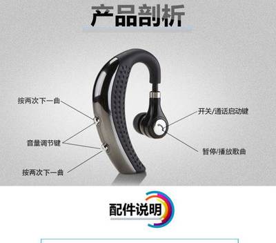一拖二蓝牙耳机 跨品牌通用，立体声体验升级